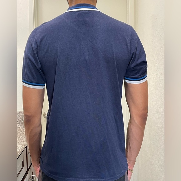 LRG Navy Blue and White Short Sleeve Polo! - Picture 2 of 2